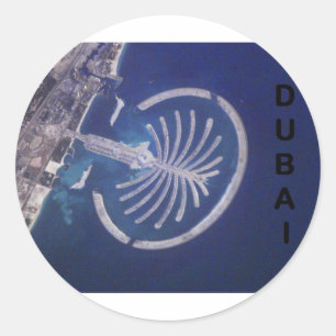 Arab Emirates Dubai Palm-Island Resort (St.K) Classic Round Sticker