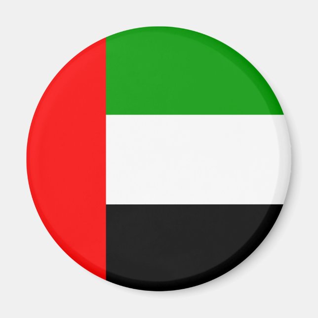 Arab Emirates High quality Flag Magnet (Front)