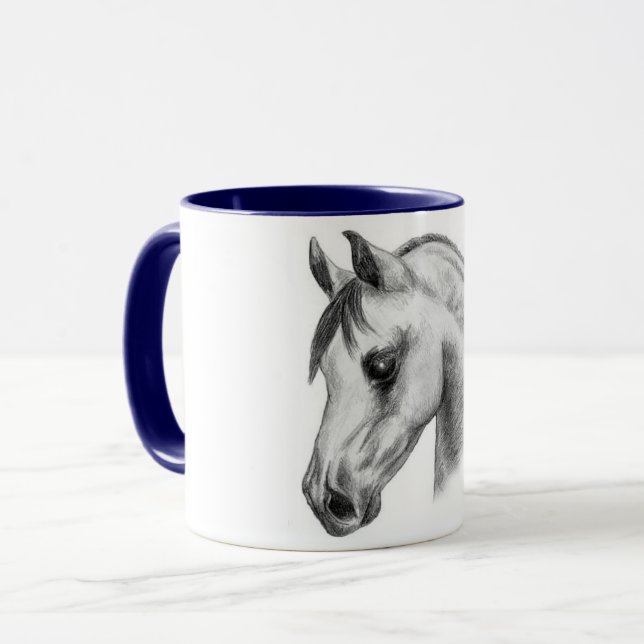 arab horse head mugs (Front Left)
