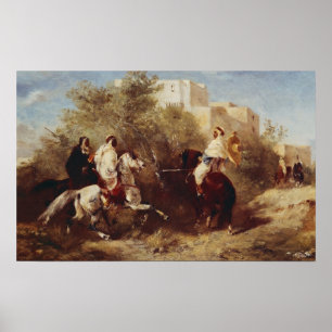 Arab Horsemen Poster
