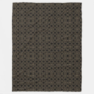 Arab islamic gold pattern fleece blanket