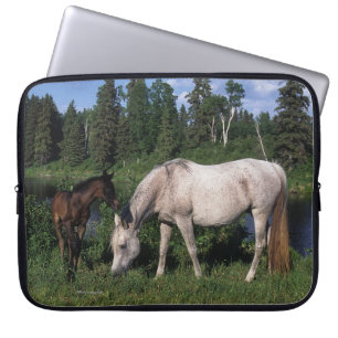 Arab Mare & Foal 2 Laptop Sleeve