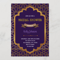 Arab Morocco shower birthday invitation