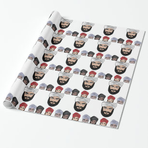 Arab Muslim vector Wrapping Paper