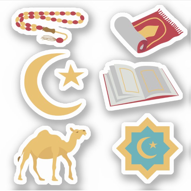 Arab Ramadan Eid Muslim Holiday Islamic Stickers (Front)