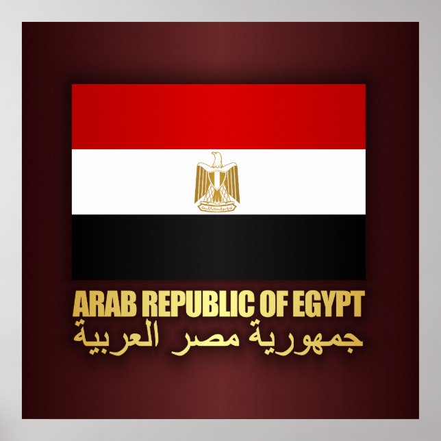 Arab Republic of Egypt Flag Poster (Front)