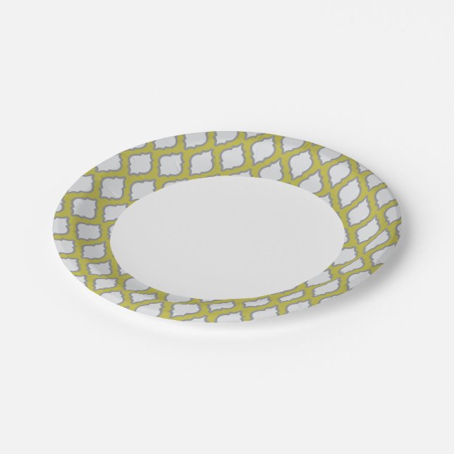 Arab Style Pattern Paper Plate (Angled)