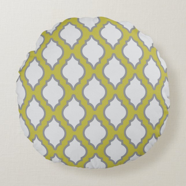 Arab Style Pattern Round Cushion (Front)