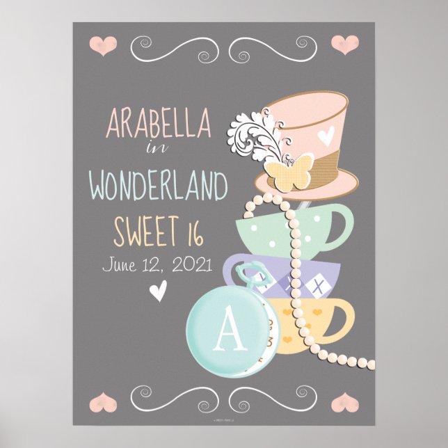 Arabella In Wonderland Sweet 16 Poster (Front)