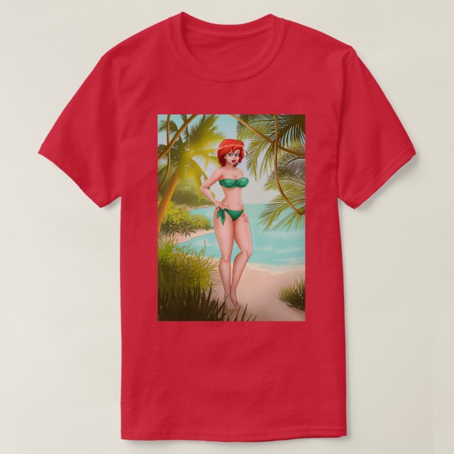 Arabella Jungle Woman Smile T-Shirt (Design Front)