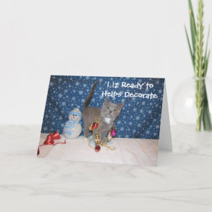 Arabella's Christmas - Cat / Kitten Christmas Card