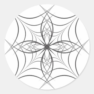 arabesque 101 classic round sticker