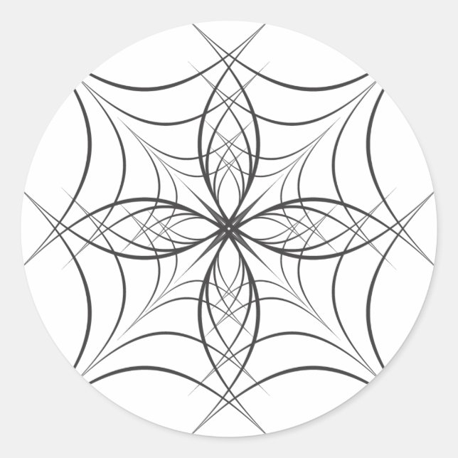 arabesque 101 classic round sticker (Front)