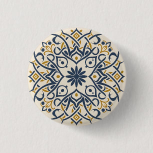 arabesque 3 cm round badge