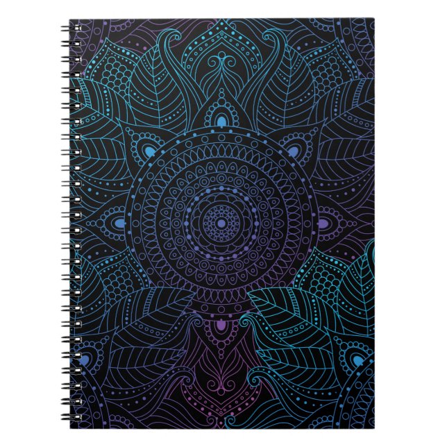 Arabesque Bliss: Oriental Mandala Magic Notebook (Front)
