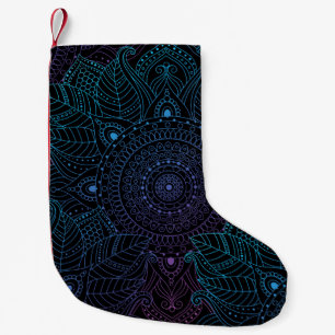 Arabesque Bliss: Oriental Mandala Magic Small Christmas Stocking
