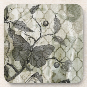 Arabesque Butterflies I Coaster