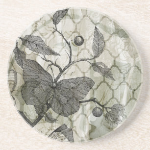 Arabesque Butterflies I Coaster