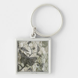 Arabesque Butterflies I Key Ring