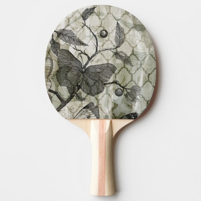 Arabesque Butterflies I Ping Pong Paddle (Front)