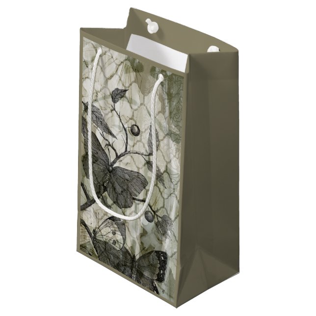 Arabesque Butterflies I Small Gift Bag (Front Angled)