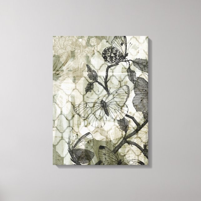 Arabesque Butterflies II Canvas Print (Front)