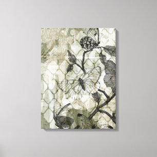 Arabesque Butterflies II Canvas Print