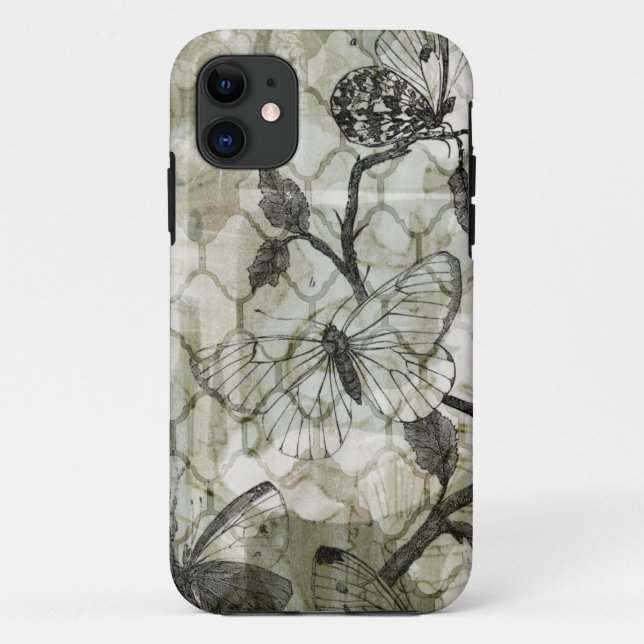 Arabesque Butterflies II Case-Mate iPhone Case (Back)
