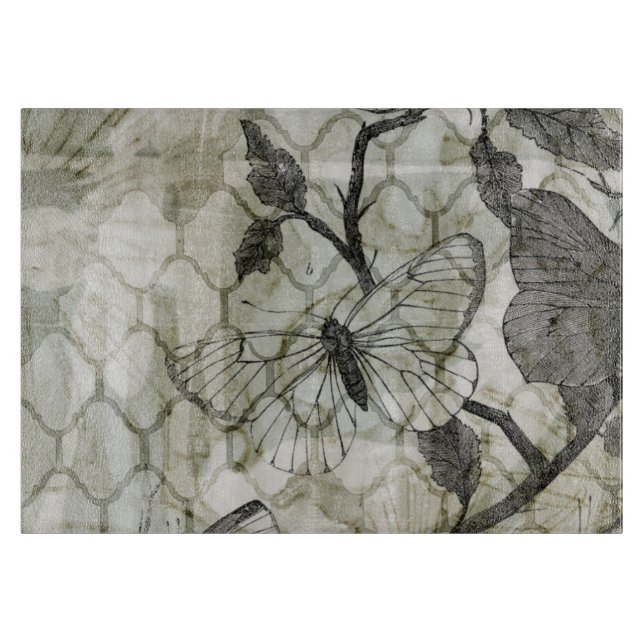 Arabesque Butterflies II Cutting Board (Front)