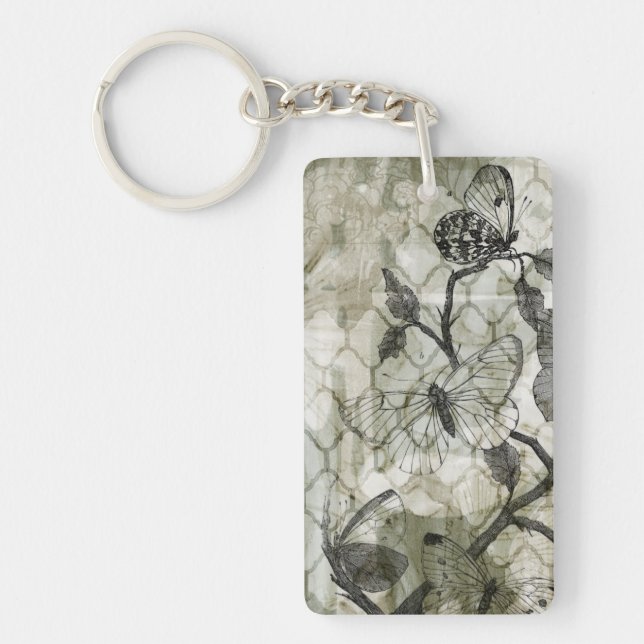 Arabesque Butterflies II Key Ring (Front)