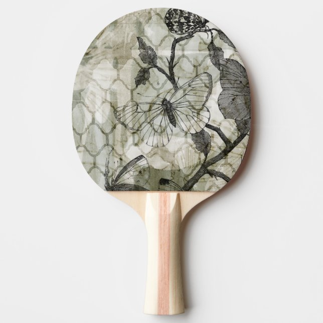 Arabesque Butterflies II Ping Pong Paddle (Front)