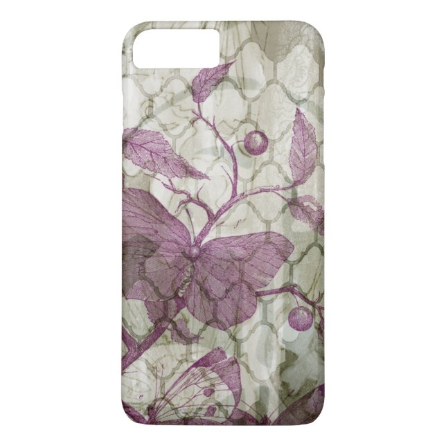 Arabesque Butterflies III Case-Mate iPhone Case (Back)