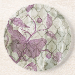 Arabesque Butterflies III Coaster