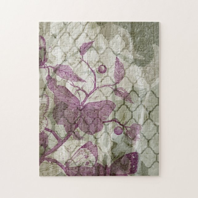 Arabesque Butterflies III Jigsaw Puzzle (Vertical)