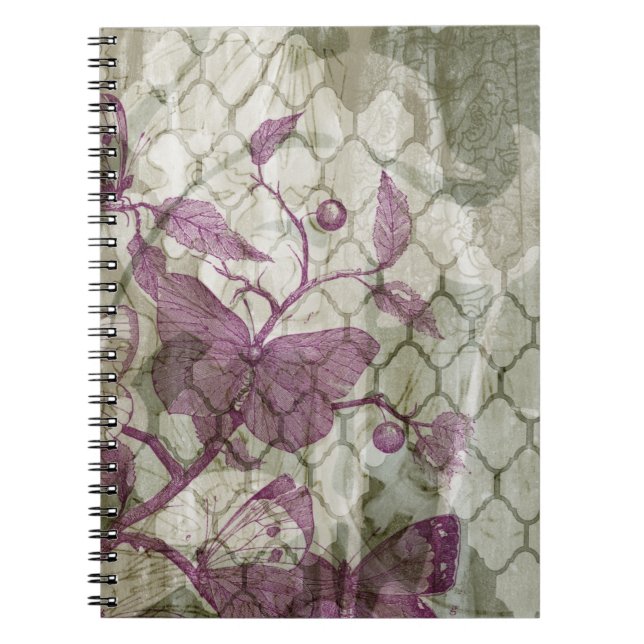 Arabesque Butterflies III Notebook (Front)