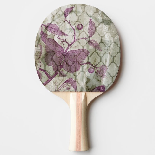 Arabesque Butterflies III Ping Pong Paddle (Front)