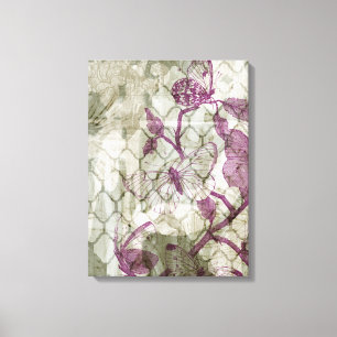 Arabesque Butterflies IV Canvas Print