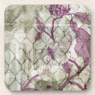 Arabesque Butterflies IV Coaster
