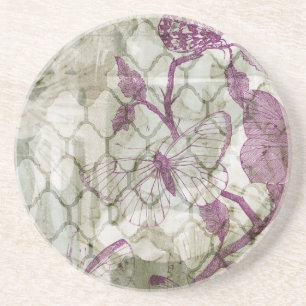 Arabesque Butterflies IV Coaster