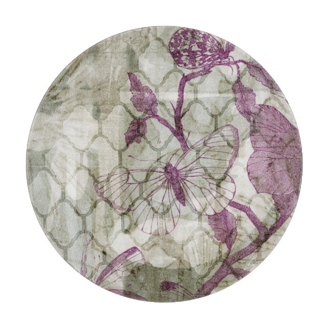 Arabesque Butterflies IV Cutting Board (Front)