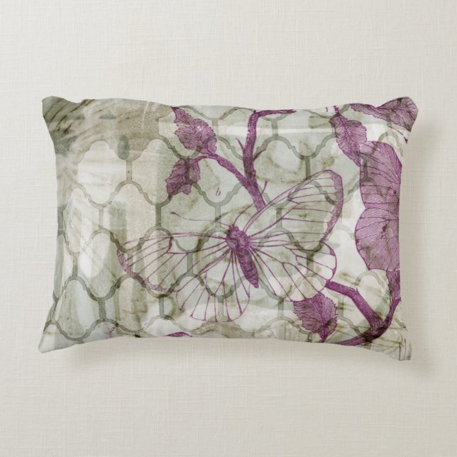 Arabesque Butterflies IV Decorative Cushion (Back)
