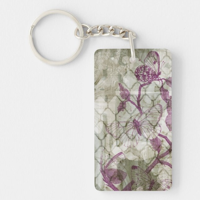 Arabesque Butterflies IV Key Ring (Front)