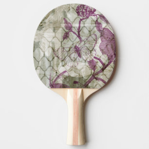Arabesque Butterflies IV Ping Pong Paddle