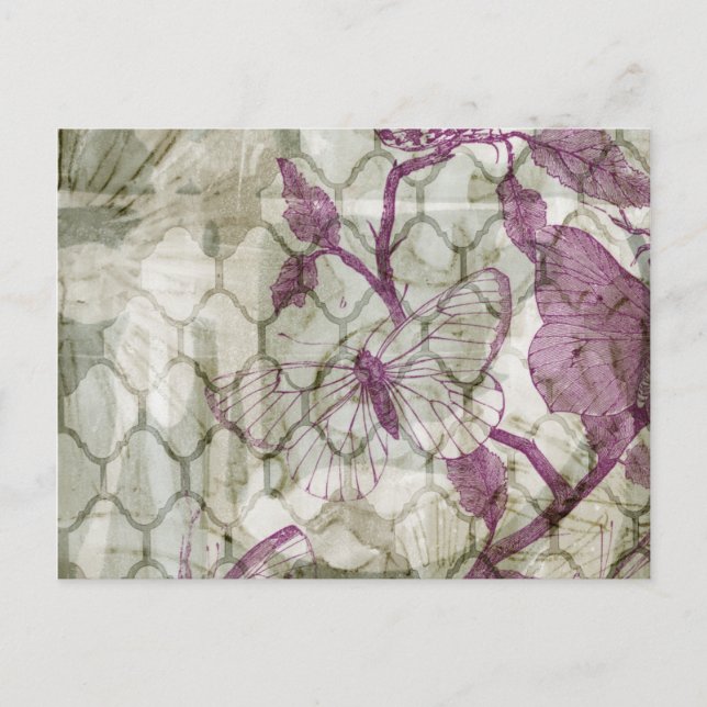 Arabesque Butterflies IV Postcard (Front)