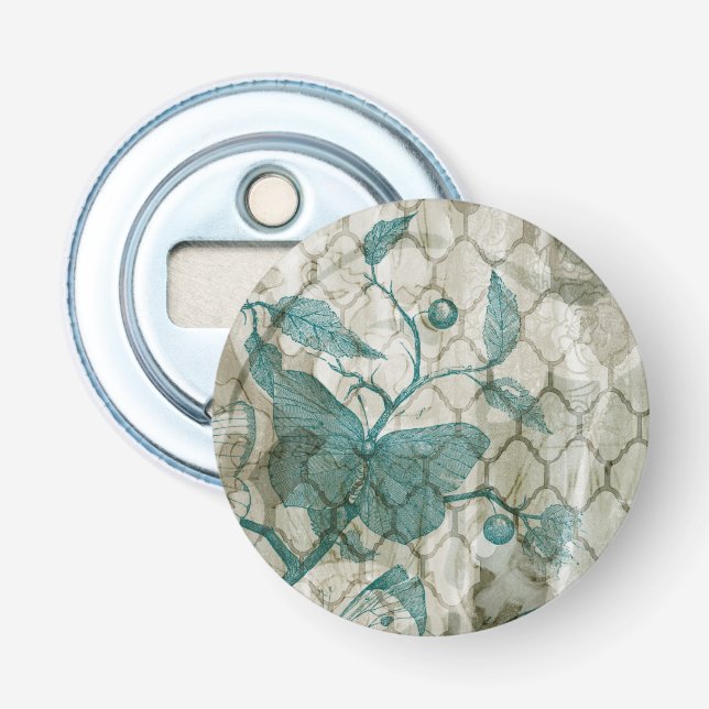 Arabesque Butterflies V Bottle Opener (Front)