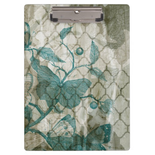 Arabesque Butterflies V Clipboard