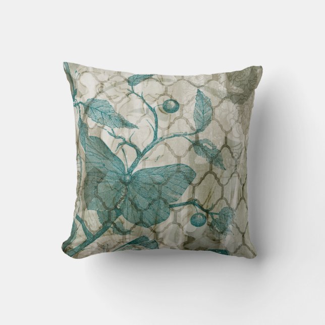 Arabesque Butterflies V Cushion (Front)