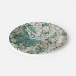 Arabesque Butterflies V Paper Plate