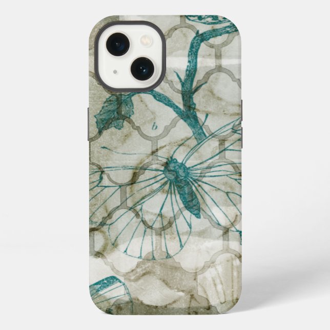 Arabesque Butterflies VI iPhone Case (Back)