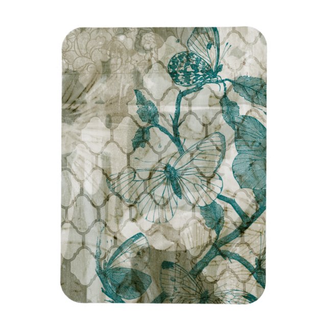 Arabesque Butterflies VI Magnet (Vertical)